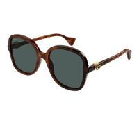 GG1178S 003 Woman Sunglasses Acetate Havana Green Squared Normal