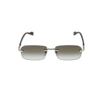 Gucci GG1221S 008 Man Sunglasses Metal Silver Brown Squared