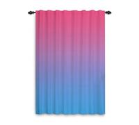 ggaimwf Ombre Window Curtains 132x214cm Gradient Pink Blue Curtain Modern Aesthetic Drapes Privacy Production for Adults Bedroom Office Door Outdoor Interior Panel Curtains Pencil Pleat 1 Panel