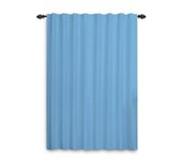 ggaimwf Window Curtains Light Blue Modern Decorative Curtains Solid Coloured for Living Room Kids Nursery Bedroom Dining Room Door Curtain Inside Home Decor Room Divider Tab Top 107x160cm 1 Panel