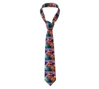 ggasdvjj Beauty Grand Canyon print men's classic fashion pattern tie,wedding business tie,groomsmen fashion ties.