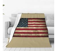 ggasdvjj Super Soft Anti-Pilling Flannel Fleece American Flag Print Blanket,Multiple Sizes For Bed Couch Sofa,Plush & Warm.