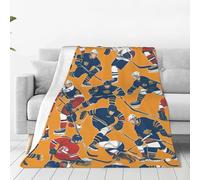ggasdvjj Super Soft Anti-Pilling Flannel Fleece Hockey Print Blanket,Multiple Sizes For Bed Couch Sofa,Plush & Warm.