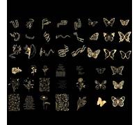 GGAUBAIFI 135Pcs Holographic Magic World Stickers Stickers, Waterproof Colorful Butterfly and Magic World Res in Transparent Decoration Stickers for DIY Scrapbook Journal Laptop Water Bottles