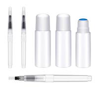 GGAUBAIFI 3 Packs Envelope Moistener & 3 Packs Pencil Style Moistener, Stamp Envelope Moisteners Mailing Letter Sealer Envelope, Bottle Type, Sponge Tipped Licker for Office Classroom