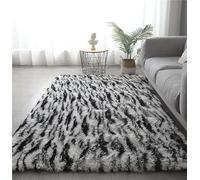 GGBOND 4cm Pile Length Plush Tie-Dye Area Rug, Extra Large Soft Shaggy Rug, Carpet for Living Room Bedroom Bedside, Non-slip Washable, Tiger skin 120x160 cm