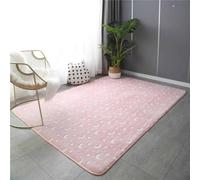 GGBOND Luminous Carpet Glow in the Dark Pink Moon Rugs, Short Plush Sponge Sandwich Soft Comfortable, 80x160cm