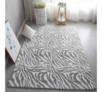 GGBOND Luminous Carpet Glow in the Dark Zebra Rugs, Short Plush Sponge Sandwich Soft Comfortable, 100x200cm