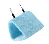 GGFOXLEW Warm Bird Nest House, Hanging Snuggle Bird Hammock with 2Pcs Hooks, Soft Plush Parrot Tent Bed for Pet Parrot, Macaw, Budgies, Cockatiels, Cockatoo, Lovebird, 6.7x5.1x4.7in