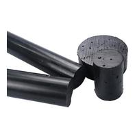 GGGOAJVB Black Polyamide stick PA6 pure Nylon rods Wear resistant rod dia.5mm~45mm bar For machining(Length 25cm,Dia. 40mm)
