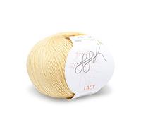 GGH Merino wool with silk Lacy yarn - 25g ball - Mustard yellow, Colour 028 - Suitable for knitting and crochet