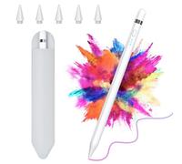 GGH Stylus Pen for iPad 2018-2024, 10th & 9th Generation, Pro 13'' & 12.9'', Air 3/4/5, Mini 5/6 Gen - White