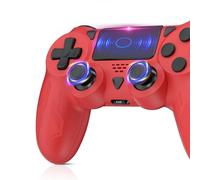 GGiking Wireless Controller für PS-4, Kompatibel mit PS-4 Pro/Slim/PC, Kabellose Gamepad mit Turbo, Touchpanel, Dual Vibration, 6-Achsen Gyro Sensor, 3,5-mm-Audiobuchse