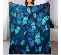 GGJJTT Butterfly Blanket for Kids Boys Girls Bedroom Decor And Throws Soft Comfortable Flannel Blankets 3D Printed Blanket, 150×200cm