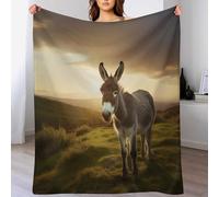 GGJJTT Donkey Throw Blanket Soft Lightweight Blanket Breathable And Moisture Absorption for All Season for Couch/Bed, 140×180cm