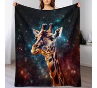 GGJJTT Giraffe Blanket Warm Adult Super Soft Blanket Anti-pilling Machine Washable Throw Blanket For Adults & Kids130×150cm