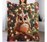 GGJJTT Owl Blanket Soft Fluffy Plush Bed Blankets Sofa Blanket, Flannel Blankets for Settees/Chairs/Bed - Lightweight, Warm, Cozy And Durable（180×200cm）