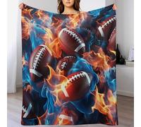 GGJJTT Rugby Blanket Flannel Throw Blankets for Women Men Girls Boys All Seasons Soft Cozy Throws Blanket for Couch Sofa Bed 180×200cm