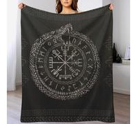 GGJJTT Viking Myth Flannel Blankets Throws for Sofa, Bedroom, Couch, Travel, Microfiber Fleece Blankets - Soft, Plush Bed Blanket 150×200cm
