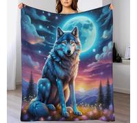 GGJJTT Wolf Blanket Ultra-soft Micro Fleece Blanket Soft And Warm Blanket Anti-pilling Throw Blanket For Adults & Kids 150×200cm