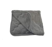 ggm Anti-Allergic Dog Blanket in 60 x 70 cm - Quick-Drying, Durable & Fluffy Cuddly Blanket, Machine Washable Blanket for Dogs, Flea and Mite-Resistant - Anthracite