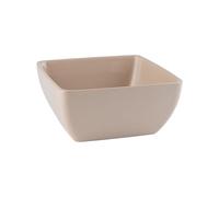 GGM Gastro | 85260#6 | (Pack of 6) Bowl - Pure - Melamine - 1.5 Litre - Square - Beige
