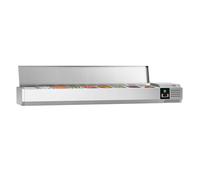 GGM Gastro | AGG183END | Refrigerated display case PREMIUM - 1800x335mm - 8x GN 1/4