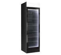 GGM Gastro Beverage refrigerator - 345 litres - frameless design - with 1 glass door & coloured LED light - For UK