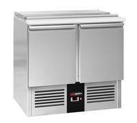 GGM Gastro Commercial Saladette Prep Fridge PREMIUM - 2 Doors - GN 1/1 Pan Well - 903×700 mm - +2 to +8 °C - GN top 2×1/1+3×1/6; UK plug