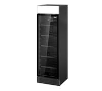 GGM Gastro Commercial Upright Drinks Display Fridge PREMIUM - 145 L - Frameless Glass Door - +1 to +10 °C - Type G plug (UK)