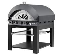 GGM Gastro | GPOE175A#UGE17 | Gas pizza oven - anthracite - 11x 25cm - manual - in ase frame