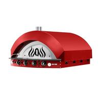 GGM Gastro GPOE175R Gas Pizza Oven, 11 x 25 cm, Manual, Red