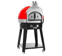 GGM Gastro | GPOUE8R | Gas pizza oven - red - manual - in ase frame