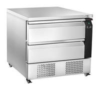 GGM Gastro Refrigerated base unit +2 ~ +8 °C - 905 mm - 2 drawers - 4x GN 1/1 - For UK