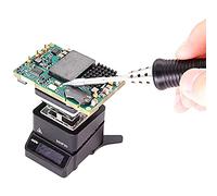 GGMWDSN Soldering Station, Mhp30 Mini Hot Plate Soldering Preheating Station Preheater Multi Intelligent Modes With Built-In Oled Display 60W 30X30Mm + Power Supply