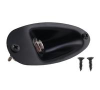 Ggnaxivs Black Boat Style 1/4inch Guitar Pickup Output Input Jack Plug Socket For Strat Guitar