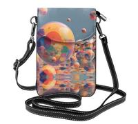 GGNKDL A colorful bubble world printing Crossbody bag, mobile phone bag, women's small wallet, a practical gift suitable for going out, exercising, and shopping