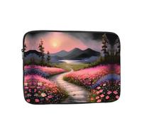 GGNKDL A Path Full of Flowers Pattern Shockproof Portable Laptop Sleeve Bag 10 inch for Men Women Business Travel, Office Daily Use