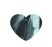 GGNKDL A terrifying ghost prints 6-piece Heart Shape car air freshener with hanging type car accessories