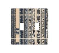 GGNKDL African peoples illustration printing Switch cover decorative wall panel suitable for residential and commercial areas 4.5x4.5 In