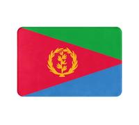 GGNKDL Anti Slip Floor mat Eritrean Flag Printing for Indoor and Outdoor Door mats, Suitable for Bedroom and Bathroom entrances 16x24in