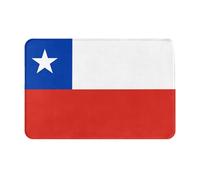 GGNKDL Anti Slip Floor mat Flag of Chile Printing for Indoor and Outdoor Door mats, Suitable for Bedroom and Bathroom entrances 16x24in