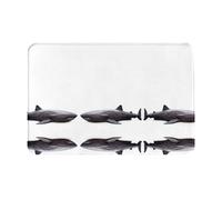 GGNKDL Anti Slip Floor mat Quiet Shark Printing for Indoor and Outdoor Door mats, Suitable for Bedroom and Bathroom entrances 16x24in