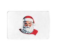 GGNKDL Anti Slip Floor mat Santa Claus Fulfilling his Wish Printing for Indoor and Outdoor Door mats, Suitable for Bedroom and Bathroom entrances 16x24in