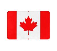 GGNKDL Anti Slip Floor mat Solid Color Canadian Flag Printing for Indoor and Outdoor Door mats, Suitable for Bedroom and Bathroom entrances 16x24in