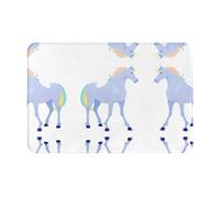 GGNKDL Anti Slip Floor mat Unicorn Silhouette Printing for Indoor and Outdoor Door mats, Suitable for Bedroom and Bathroom entrances 16x24in