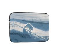GGNKDL Arctic Fox on The Snowy Plains Pattern Shockproof Portable Laptop Sleeve Bag 15 inch for Men Women Business Travel, Office Daily Use