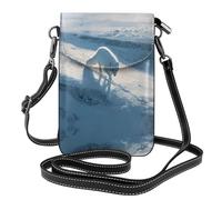 GGNKDL Arctic fox on the snowy plains printing Crossbody bag, mobile phone bag, women's small wallet, a practical gift suitable for going out, exercising, and shopping