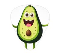 GGNKDL Avocado Elf Prints Guitar plectrum 12 pieces with three thickness plectrum combinations suitable for bass and ukulele