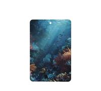 GGNKDL Beautiful coral sea prints 6-piece Rectangle car air freshener with hanging type car accessories